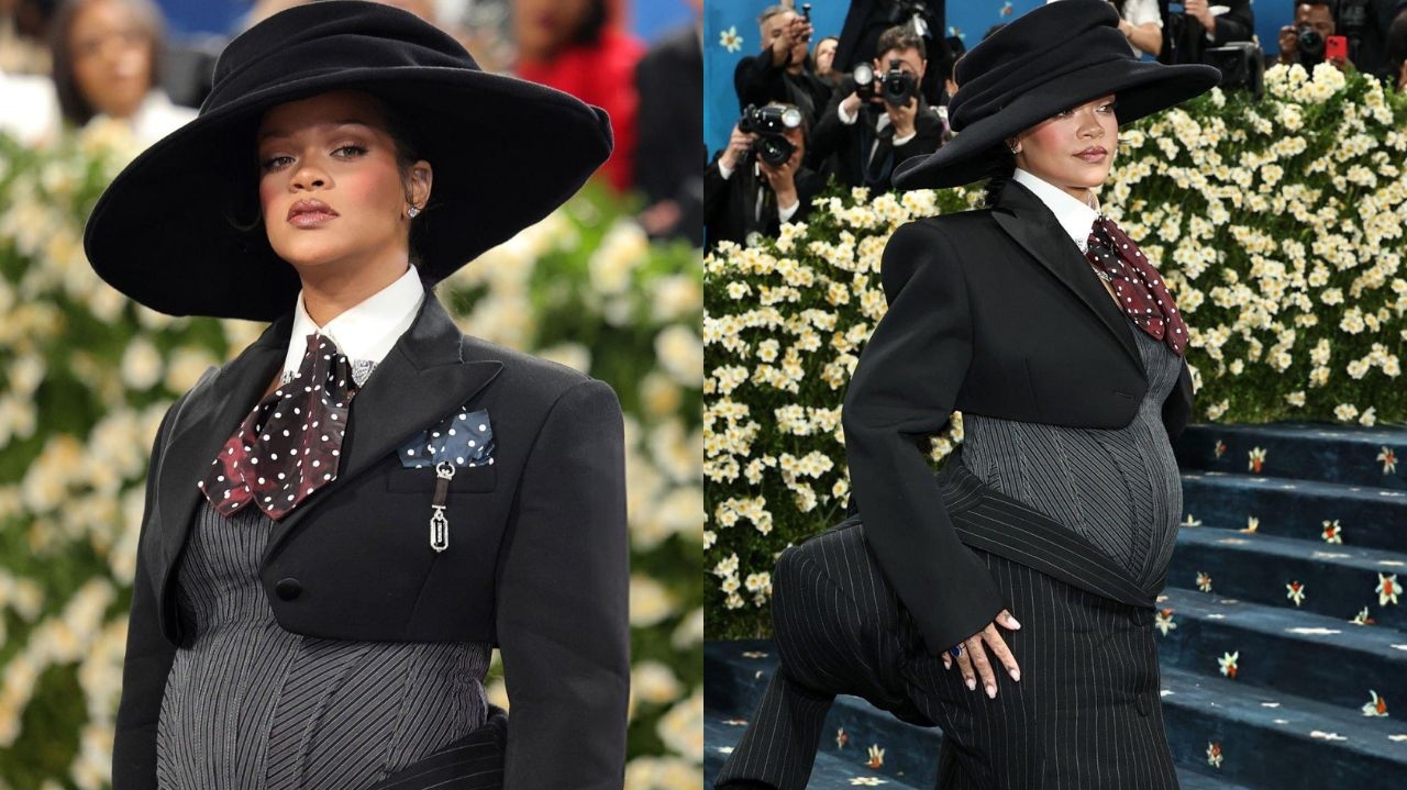 Met Gala 2025: Rihanna marca presença com look de Marc Jacobs e revelação de gravidez