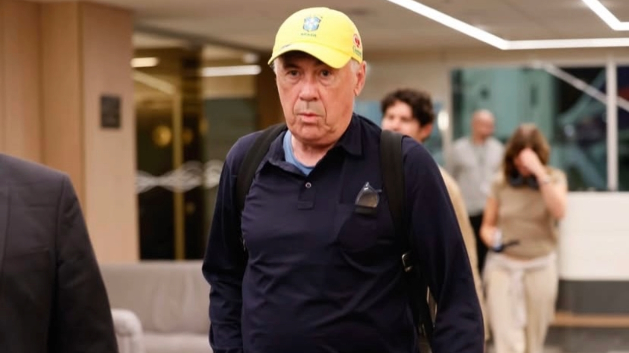 Carlo Ancelotti desembarca no Brasil para comandar a Seleção Brasileira