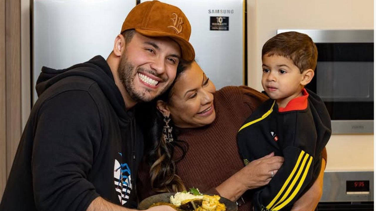 Murilo Huff, Dona Ruth e Léo | reprodução/Instagram/@murilohuff