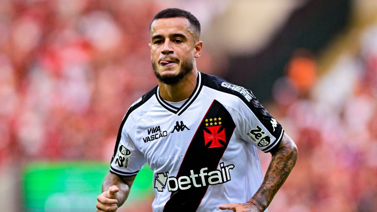 Coutinho em jogo do Vasco da Gama pelo Carioca |
reprodução/foto/x/@SofascoreBR