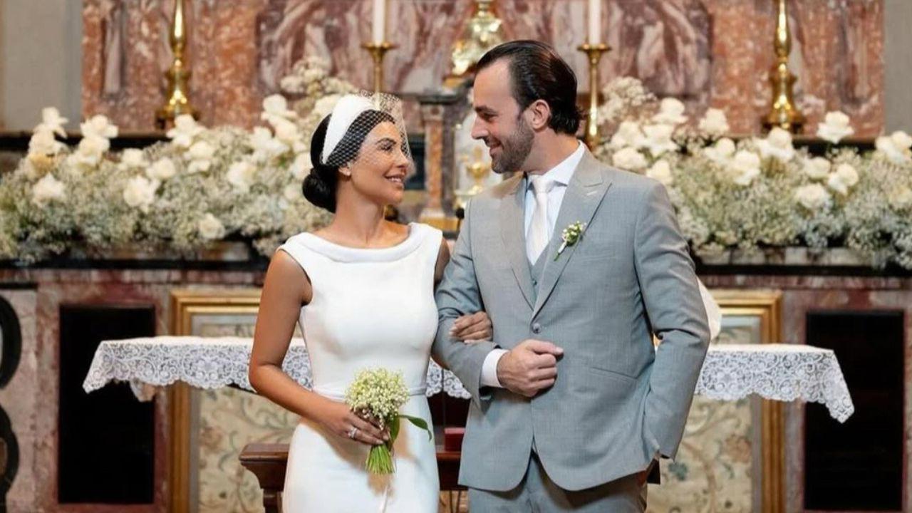 Lucas Bove e Cíntia Chagas se casaram na Itália em maio do ano passado | Reprodução/Instagram/@projetonoivinha