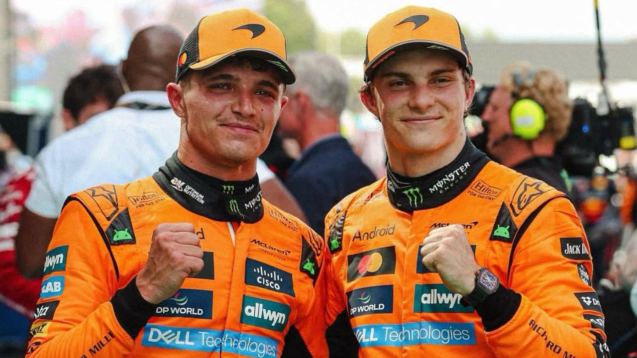 Lando Norris e Oscar Piastri I Reprodução/Instagram/@mclaren
