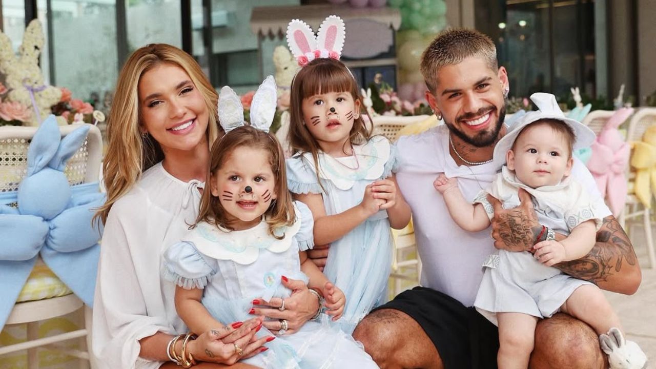 Zé Felipe, Virginia e filhos do casal | Reprodução/Instagram/@zefelipe
