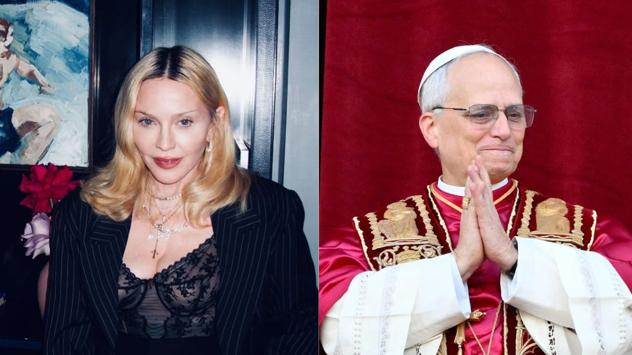 Madonna e Papa Leo XIV | Reprodução/Instagram/@madonna/Alberto Pizzoli/Getty Images Embed