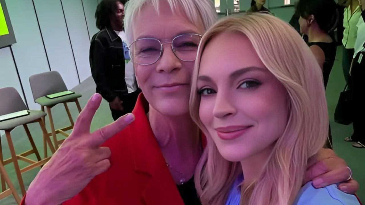 Lindsay Lohan e Jamie Lee Curtis e bastidores de “Uma Sexta-feira Mais Louca Ainda” | Reprodução/@lindsaylohan/Instagram