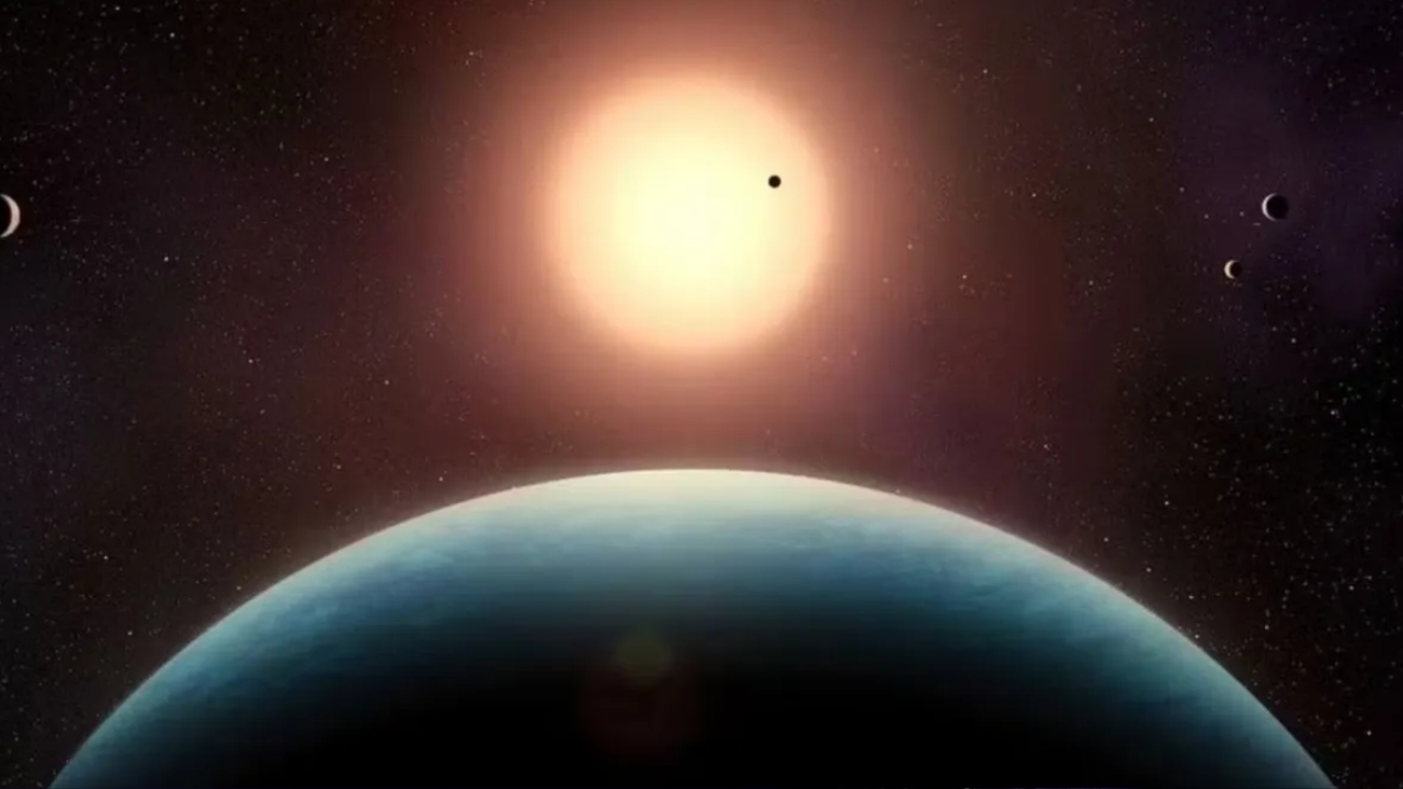 Imagem da super-Terra | Reprodução/ UdeM/Benoît Gougeon