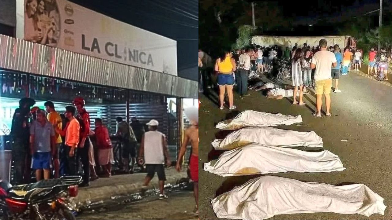 Ataque armado ao bar "La Clínica" na noite de domingo, 27 de julho de 2025 | Reprodução/ X/@rgarcia25S