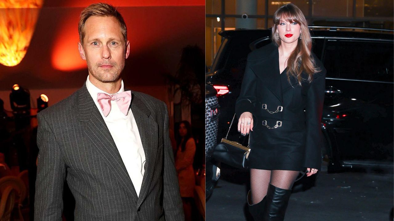 Alexander Skarsgard e Taylor Swift | Reprodução/Dave Benett/ Aeon / Getty Images Embed