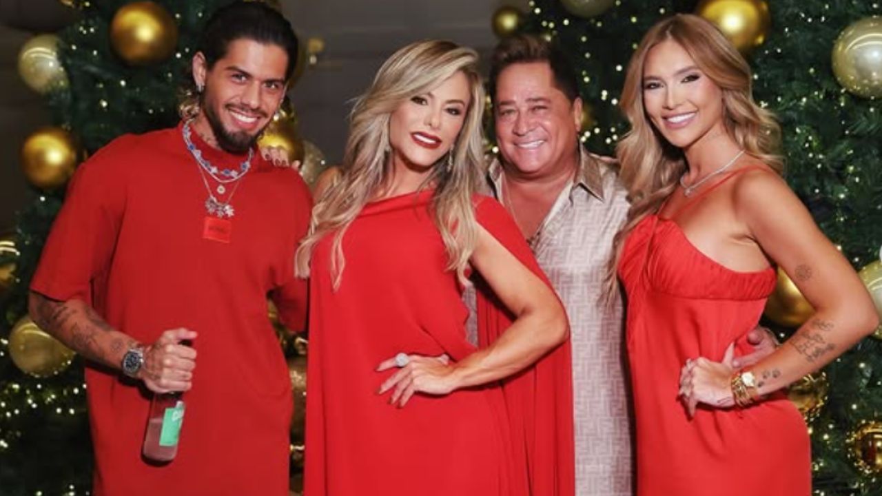 Poliana e Leonardo em foto com ex casal Virgínia e Zé Felipe | Reprodução/Instagram/@poliana