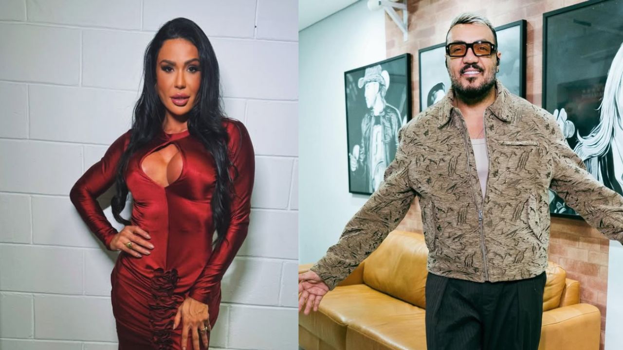 Gracyanne Barbosa na Final do BBB25. Belo durante um show em São Paulo.  / Foto 1: Reprodução/Instagram/@graoficial 
 Foto2: Reprodução/Instagram/@belo