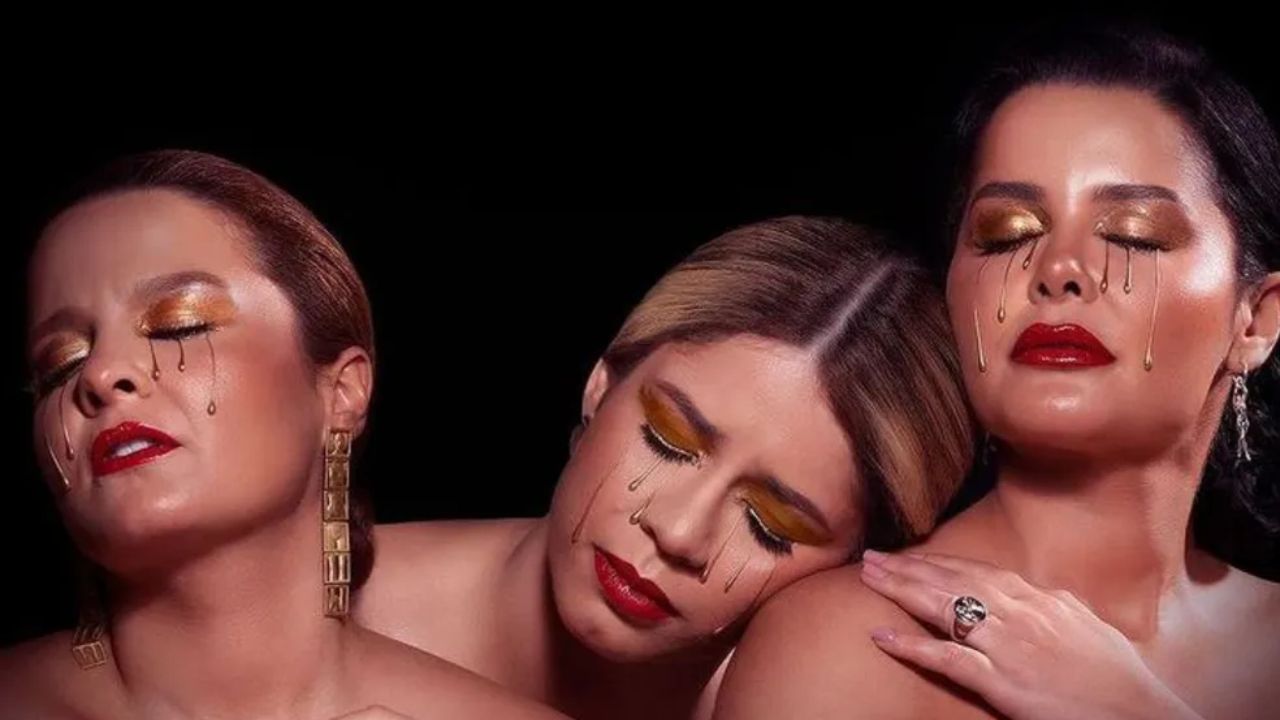 Maiara, Maraisa e Marília Mendonça em foto para álbum | Reprodução/Instagram/@maiaraemaraisa