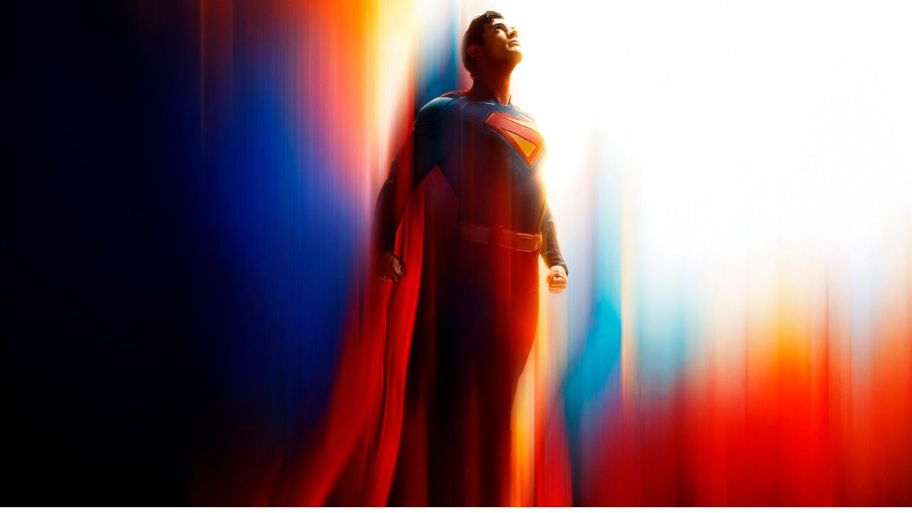 Imagem promocional de Superman, com David Corenswet | Reprodução/ Warner Bros. Studios