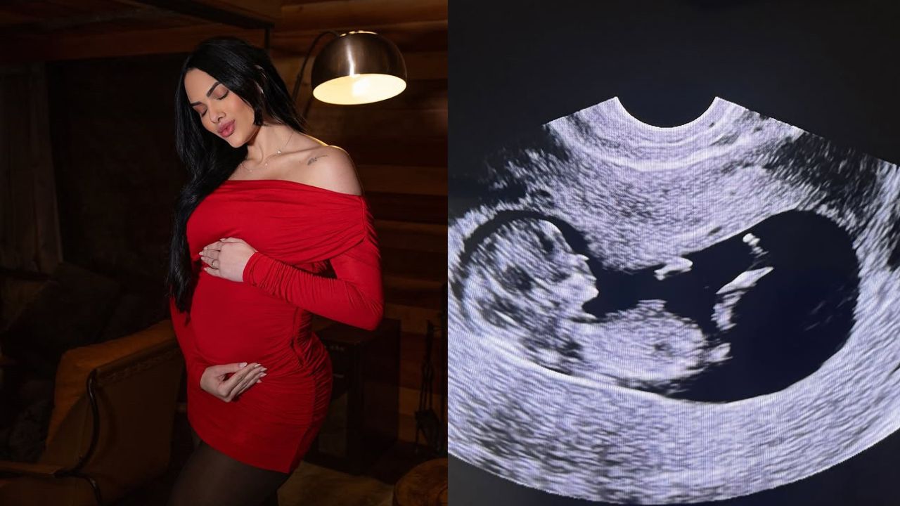 Emyli Garcia grávida de seu segundo filho e ultrassom | reprodução/Instagram/@e_myligarcia