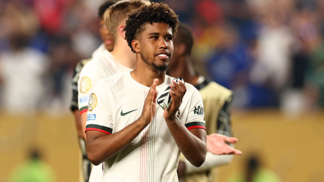 Andrey Santos após partida contra o Palmeiras | Reprodução/Chris Brunskill/Getty Images Embed 