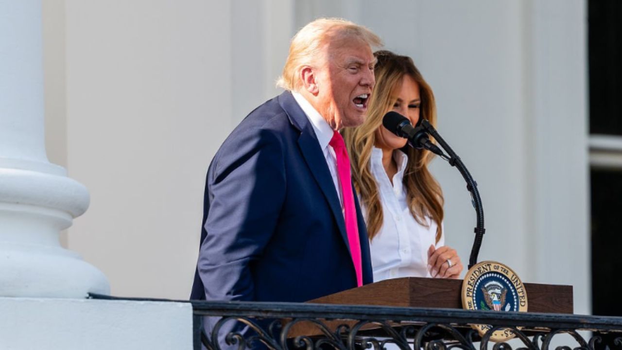 Trump celebra o dia da Independência americana | Reprodução/Eric Lee/Getty Images Embed 