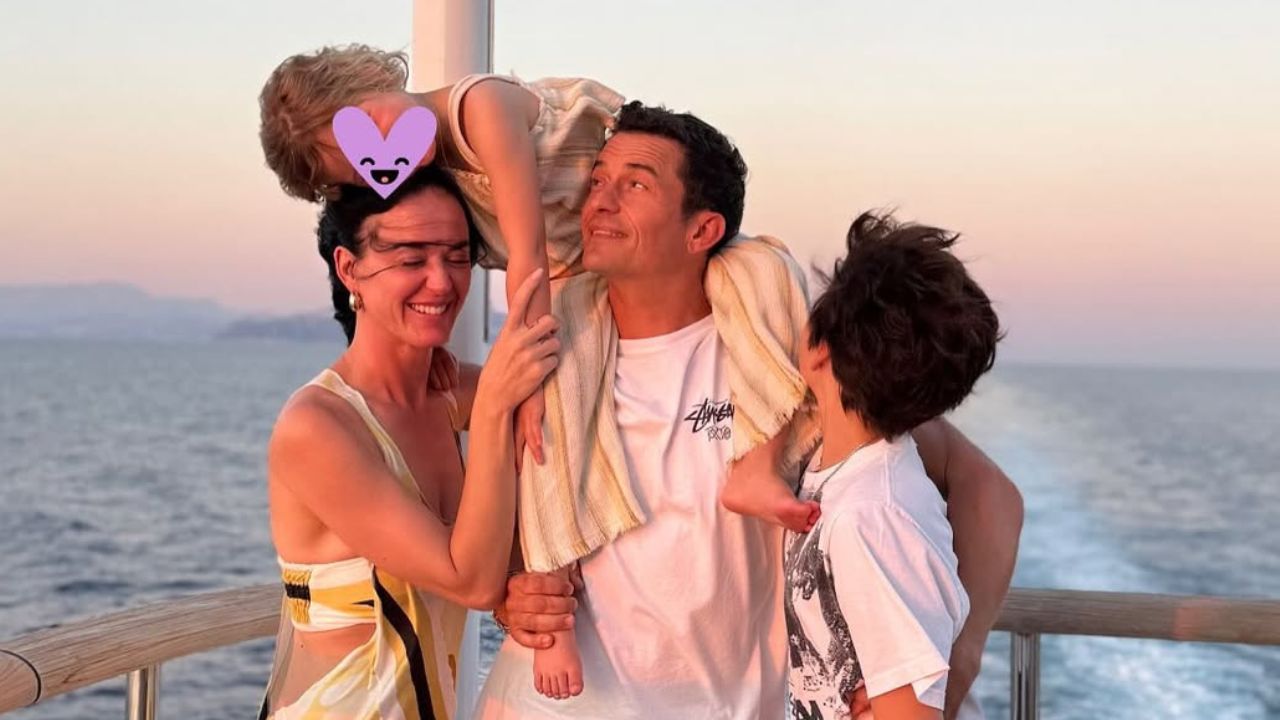 Orlando Bloom com filhos e sua ex, Katy Perry | Reprodução/Instagram/@orlandobloom