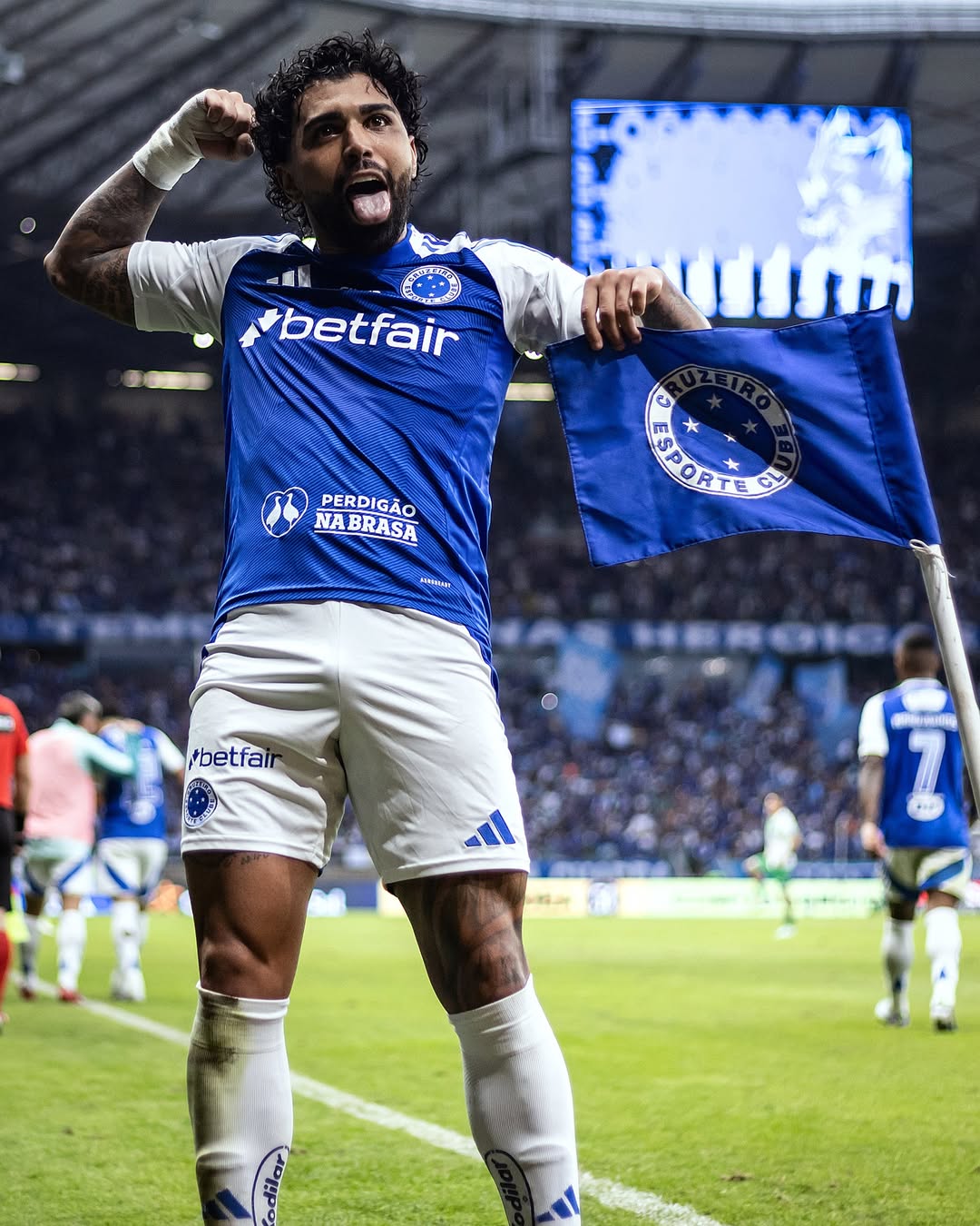 Gabigol marcou duas vezes para o Cruzeiro contra o Juventude | Reprodução/Instagram/Gustavo Aleixo/@cruzeiro 
