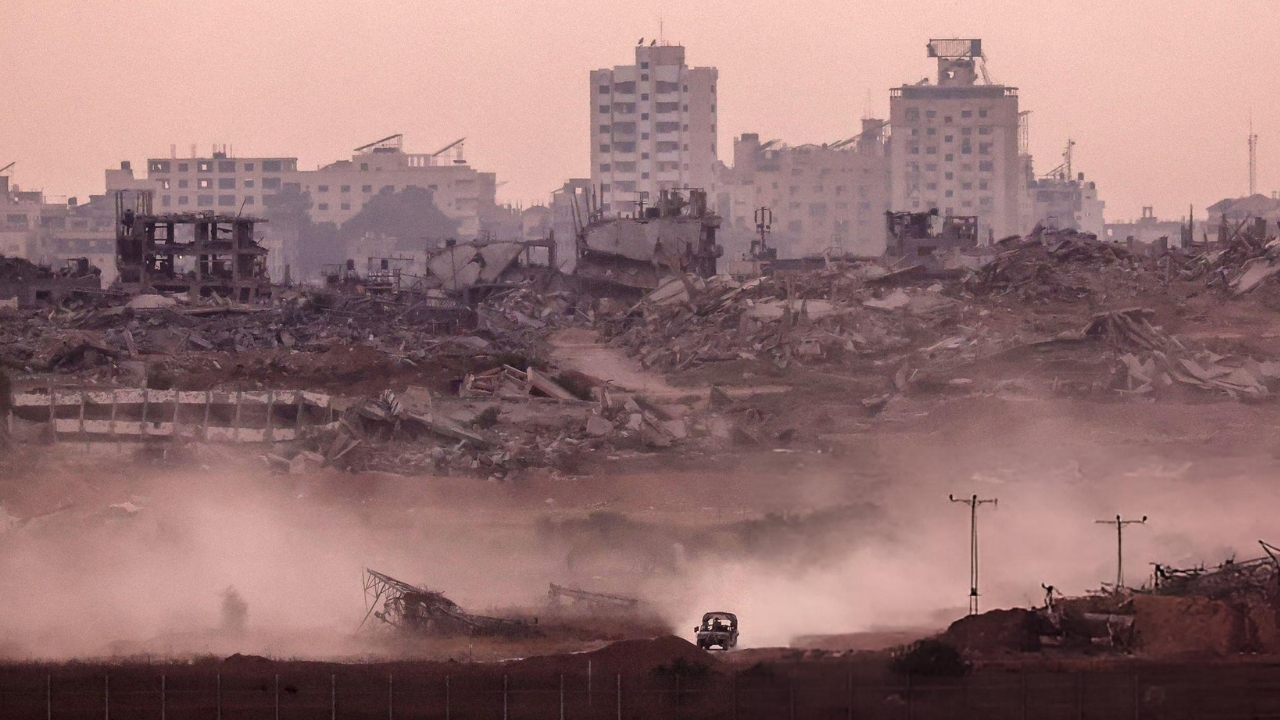 Destruição causada pelo conflito na Faixa de Gaza | Reprodução/Jack Guez/Getty Images Embed
