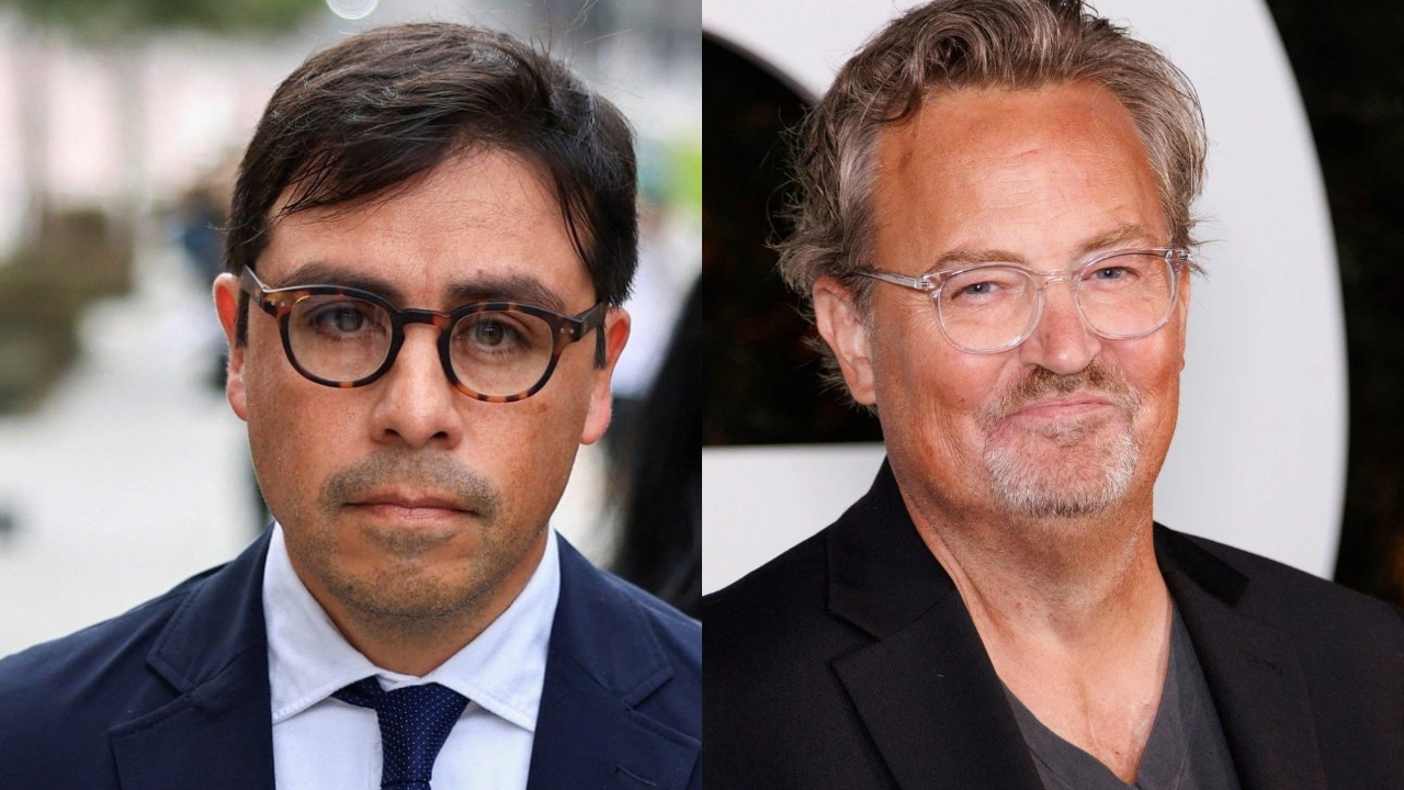 Médico Salvador Plasencia e ator Matthew Perry | Reprodução/X/@clarincom