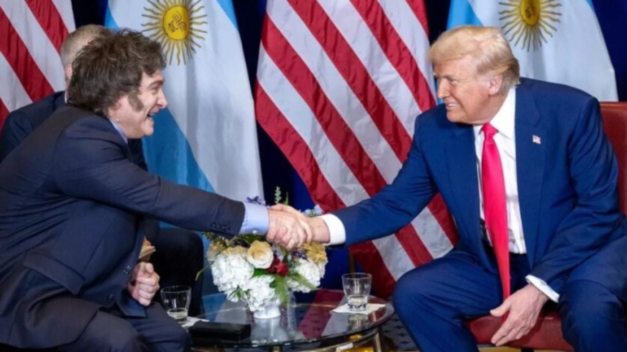 Javier Milei e Donald Trump I Reprodução/ Molly Riley/White House/Itatiaia