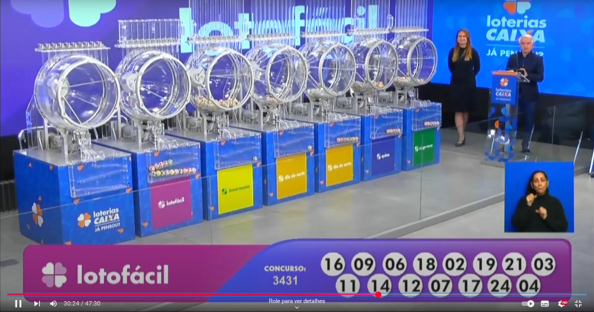 Lotofácil 3431 dispara o prêmio para R$ 5 milhões após sorteio sem ganhadores