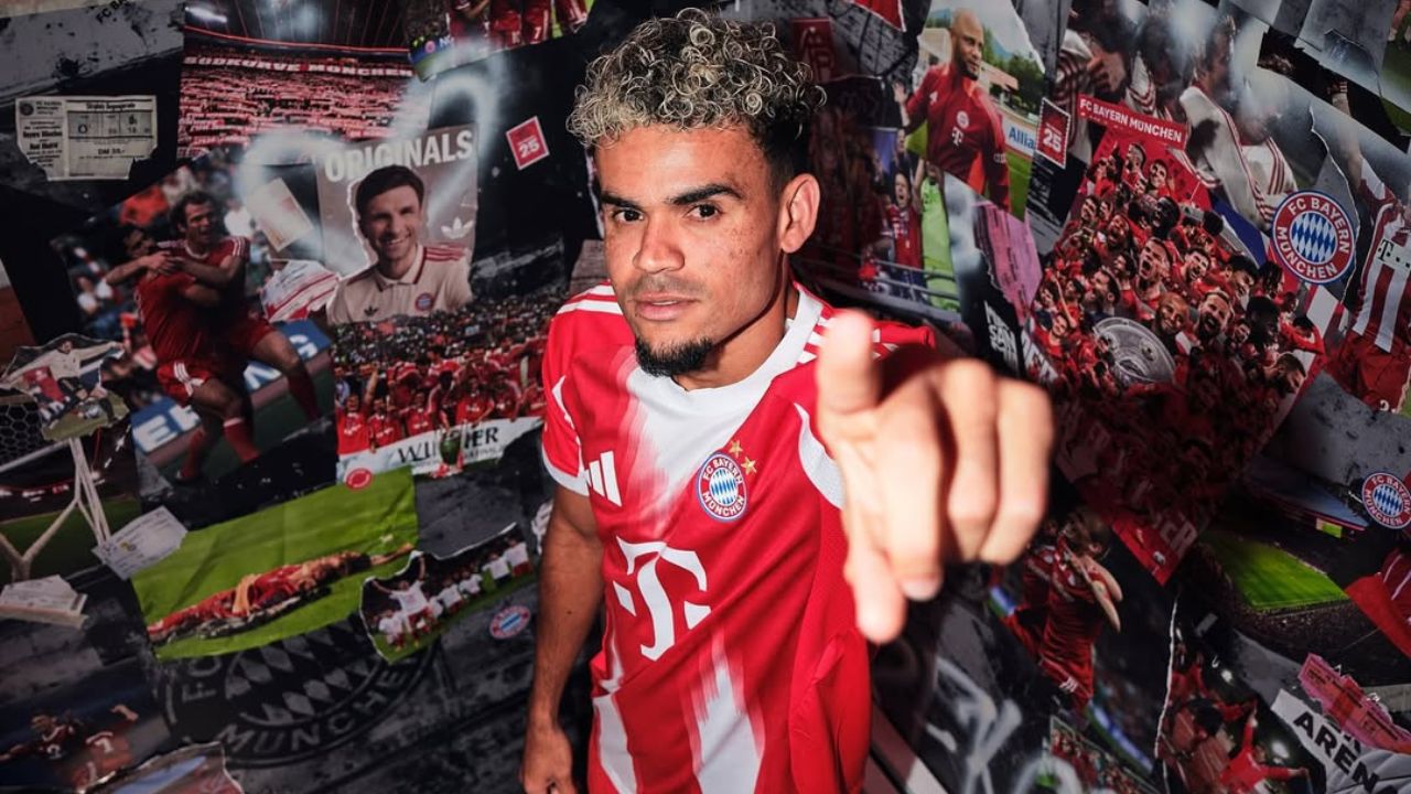 Luis Díaz pelo Bayern de Munique | Reprodução/Instagram/@fcbayern