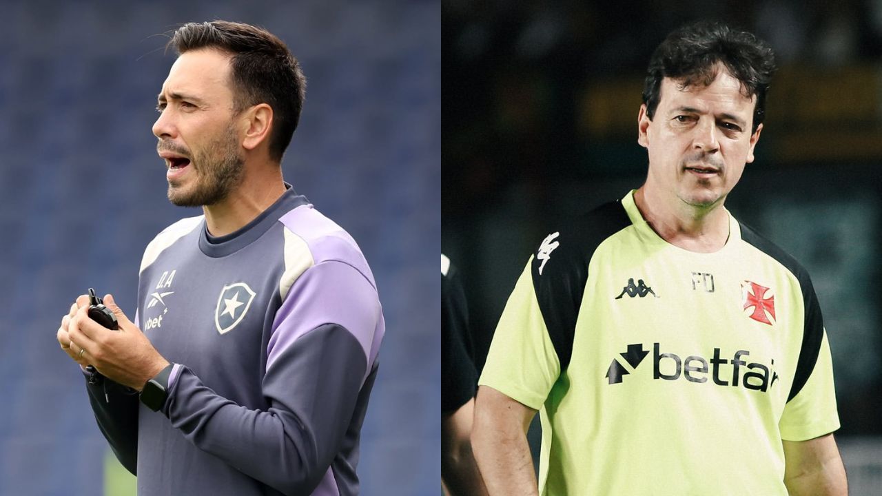 Davide Ancelotti e Fernando Diniz | Reprodução/Instagram/@botafogo/@timediniz