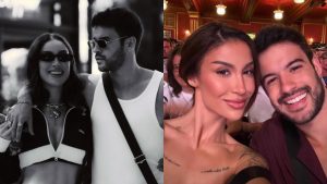 Bianca Andrade e Diego Cruz posam em fotos na Croácia