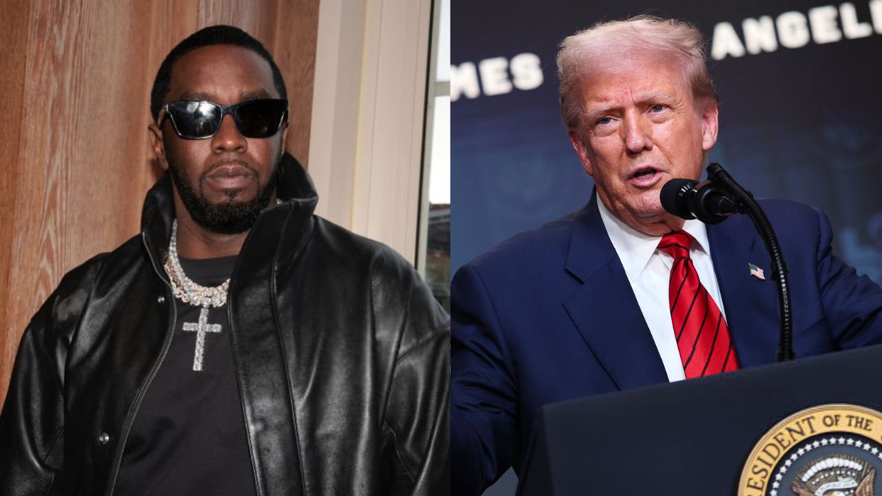 Sean "Diddy" Combs e Presidente Donald Trump | Reprodução/Shareif Ziyadat/Win McNamee/Getty Images Embed