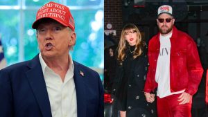 Donald Trump parabeniza Taylor Swift e Travis Kelce pelo noivado