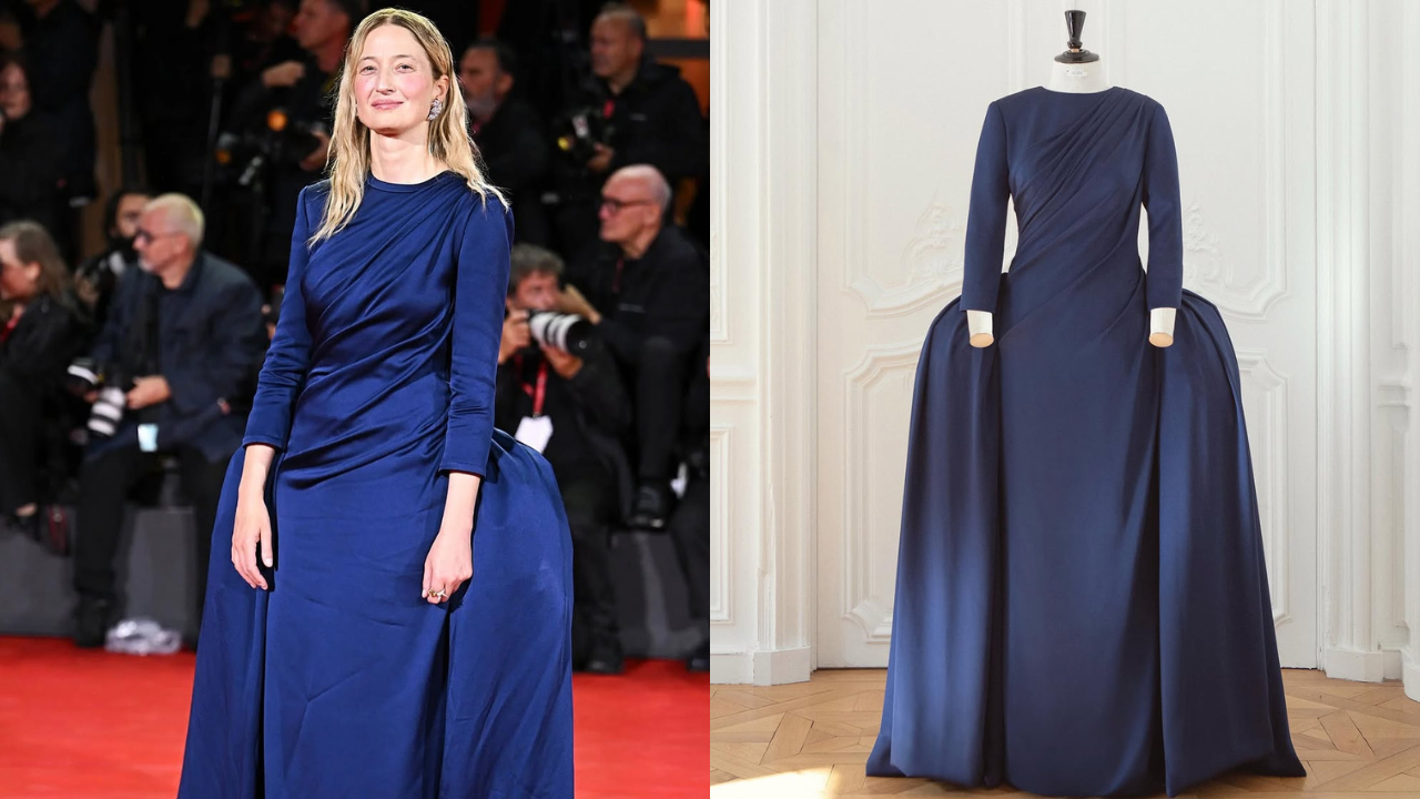 Primeira Peça Couture de Jonathan Anderson | Reprodução/Instagram/@thefashionlover_net/@voguebrasil