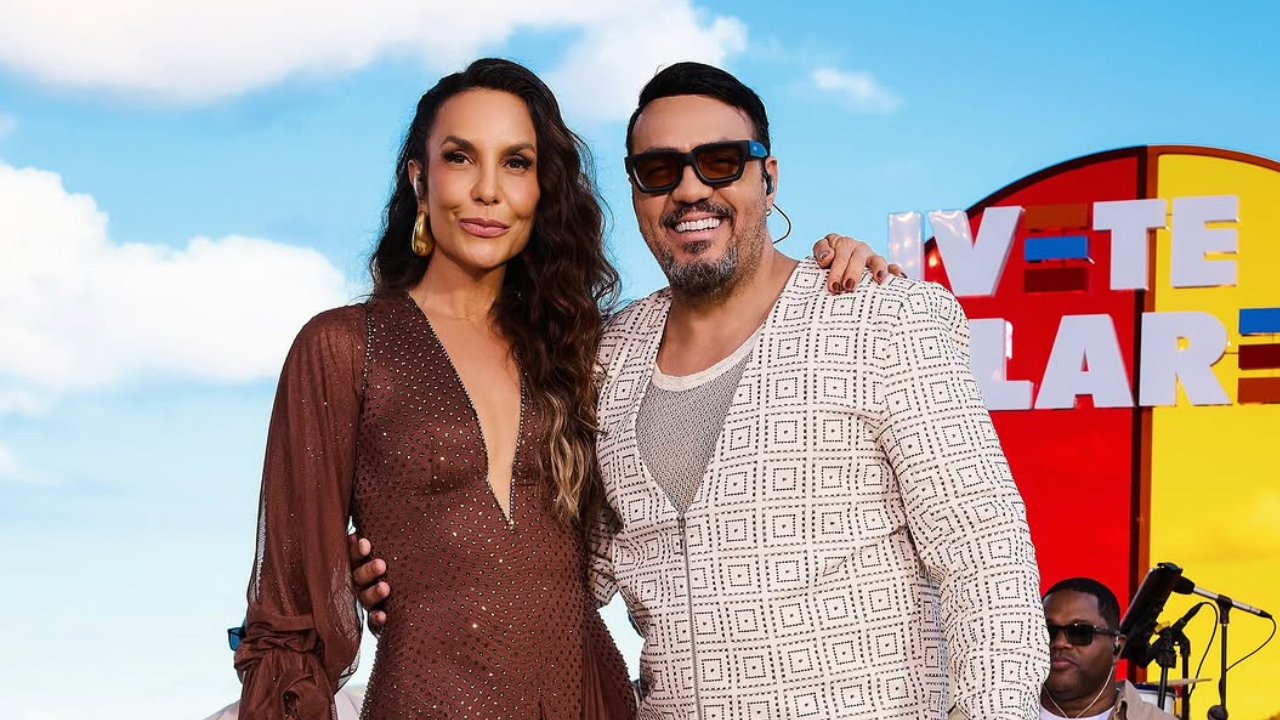 Ivete Sangalo e Belo em gravação ao vivo de ''Ivete Clareou'' | Reprodução/Instagram/@ivetesangalo