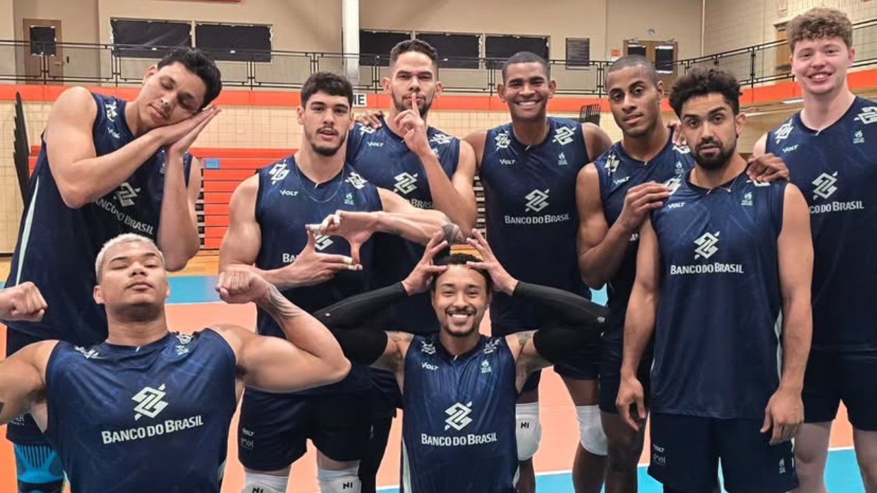 Seleção masculina de vôlei do Brasil | Reprodução/Instagram/@cbvolei