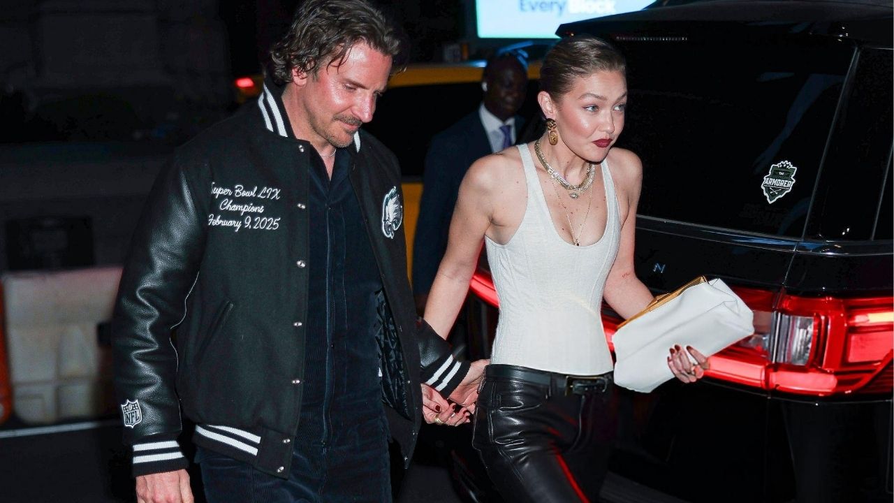 Gigi Hadid e Bradley Cooper | Reprodução/Aeon/Getty Images Embed