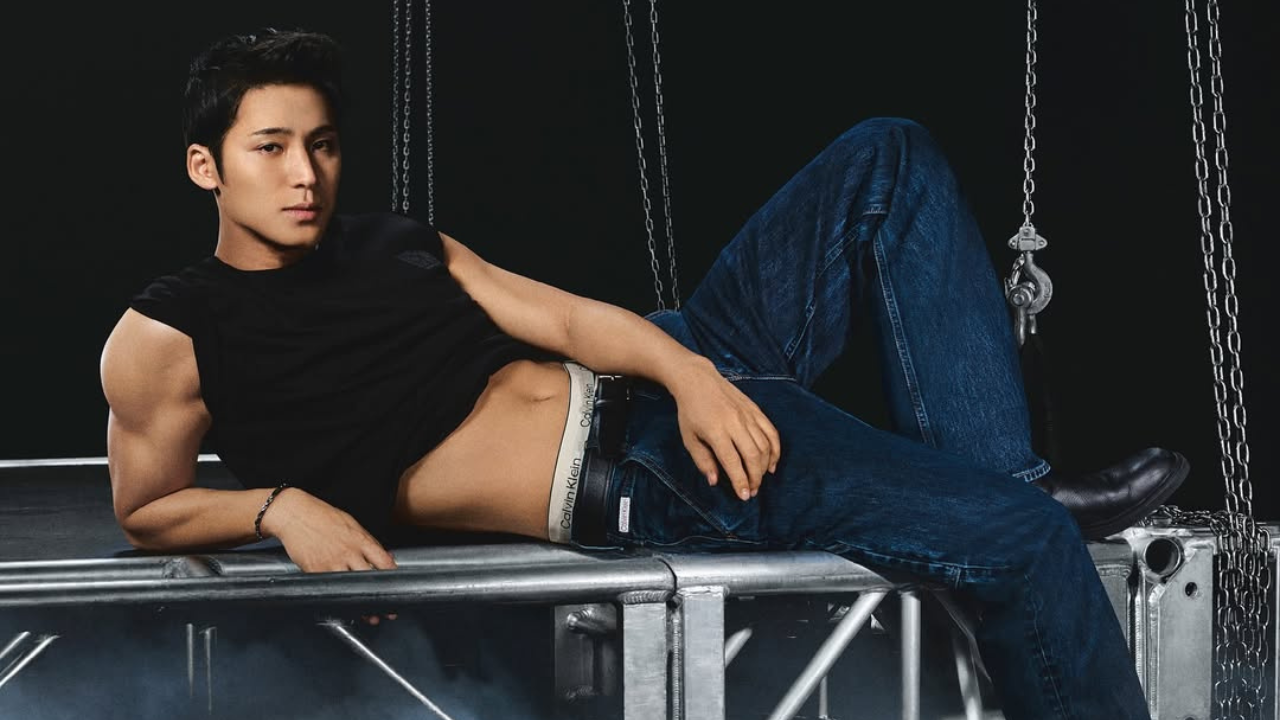 Campanha da Calvin Klein estrelada por Mingyu l Reprodução/Instagram/@calvinklein