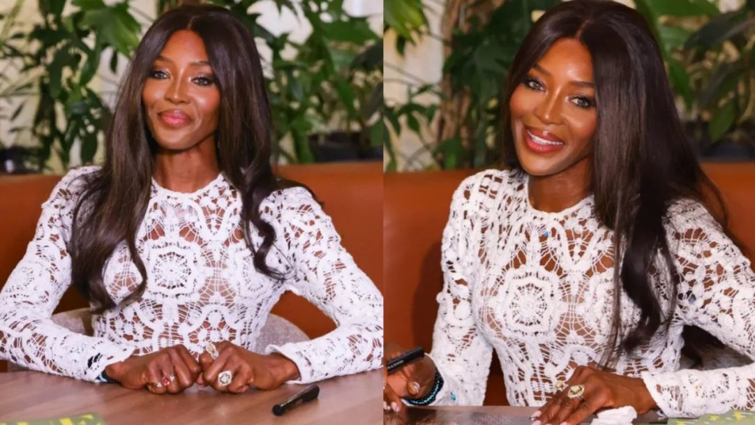 Naomi Campbell se emociona em tarde de autógrafos em São Paulo