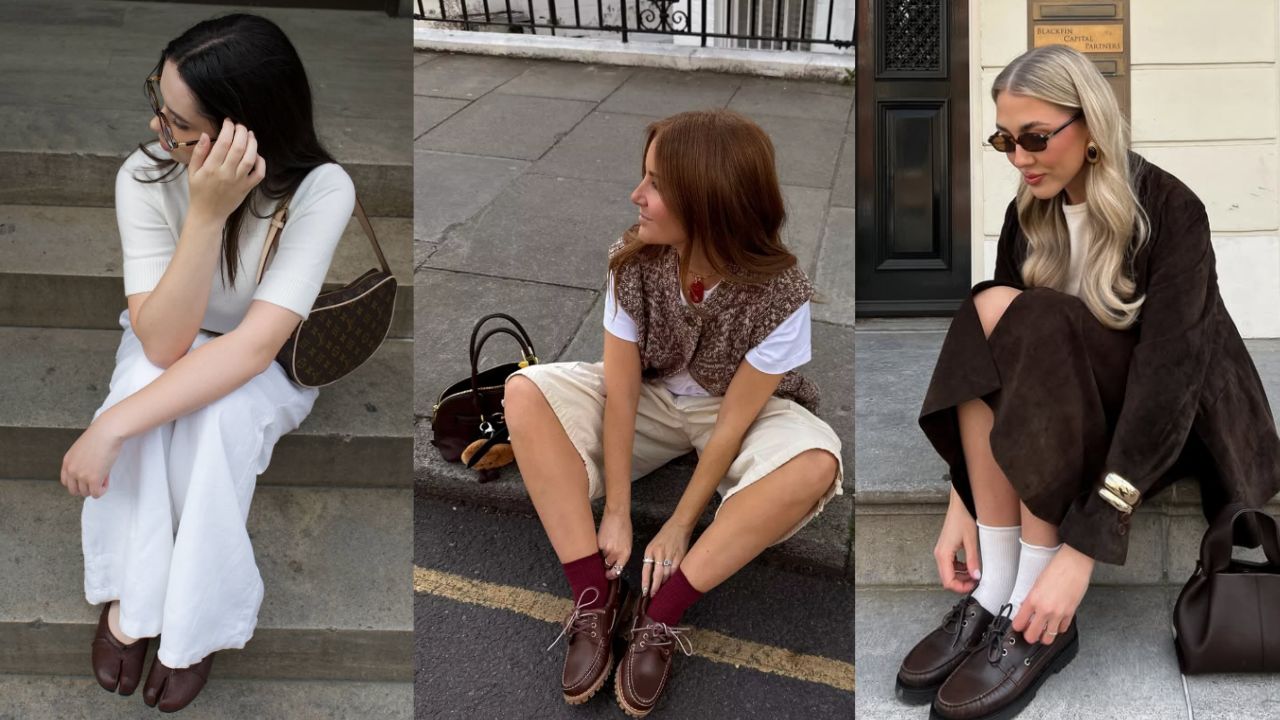 Tendências de sapatos que irão fazer sucesso na primavera 2026 | Reprodução/Instagram/@damarisdascalu/@officeshoes/@sophiekremer