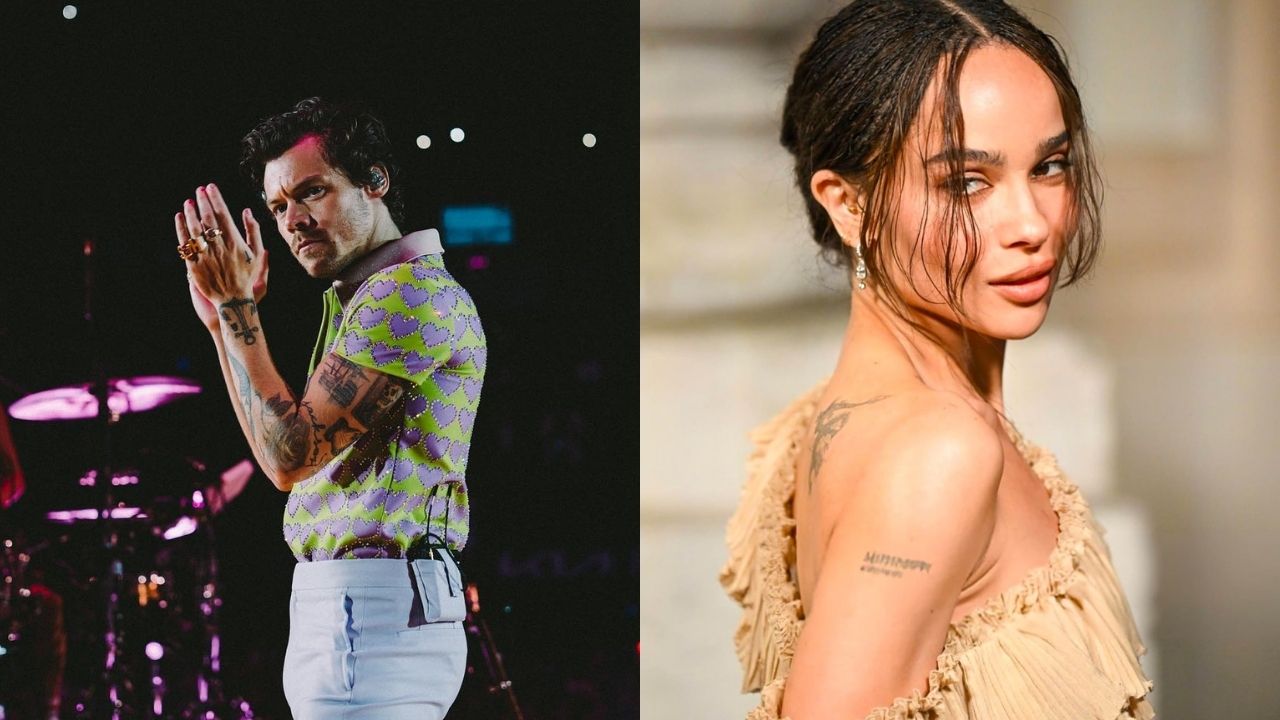 Harry Style, Zoë Kravitz | Reprodução: Instagram/@harrystyles/@zoeisabellakravitz