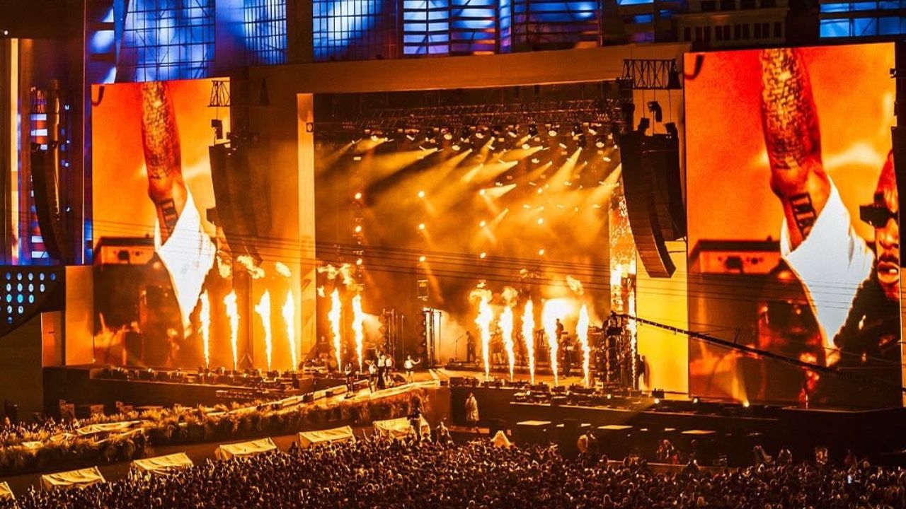 Apresentação de Burna Boy no The Town | Reprodução/Instagram/@thetownfestival |