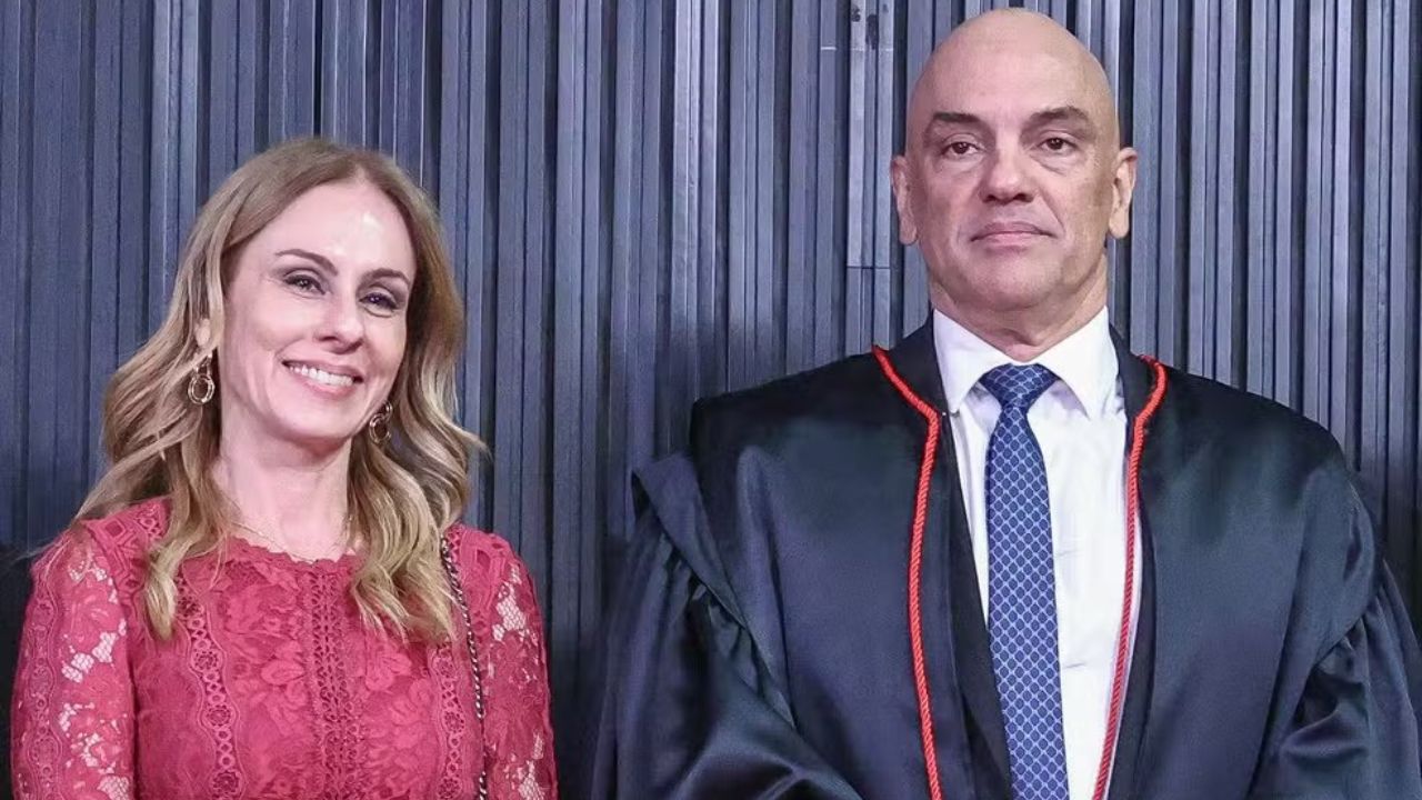 O Ministro Alexandre de Moraes e sua esposa Viviane Barci de Moraes | Reprodução/X/@LunaBambam74