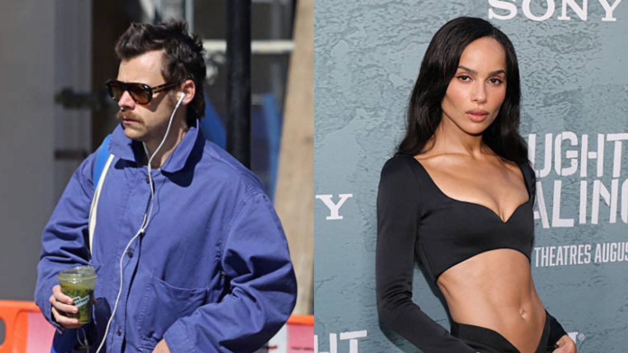 Harry Styles e Zoe Kravitz vivem romance na Itália | Reprodução/	Karwai Tang e 	Dia Dipasupil/Getty Images Embed