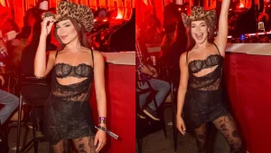 Gkay usa look ousado para aproveitar o Circuto Sertanejo em Jaguariúna