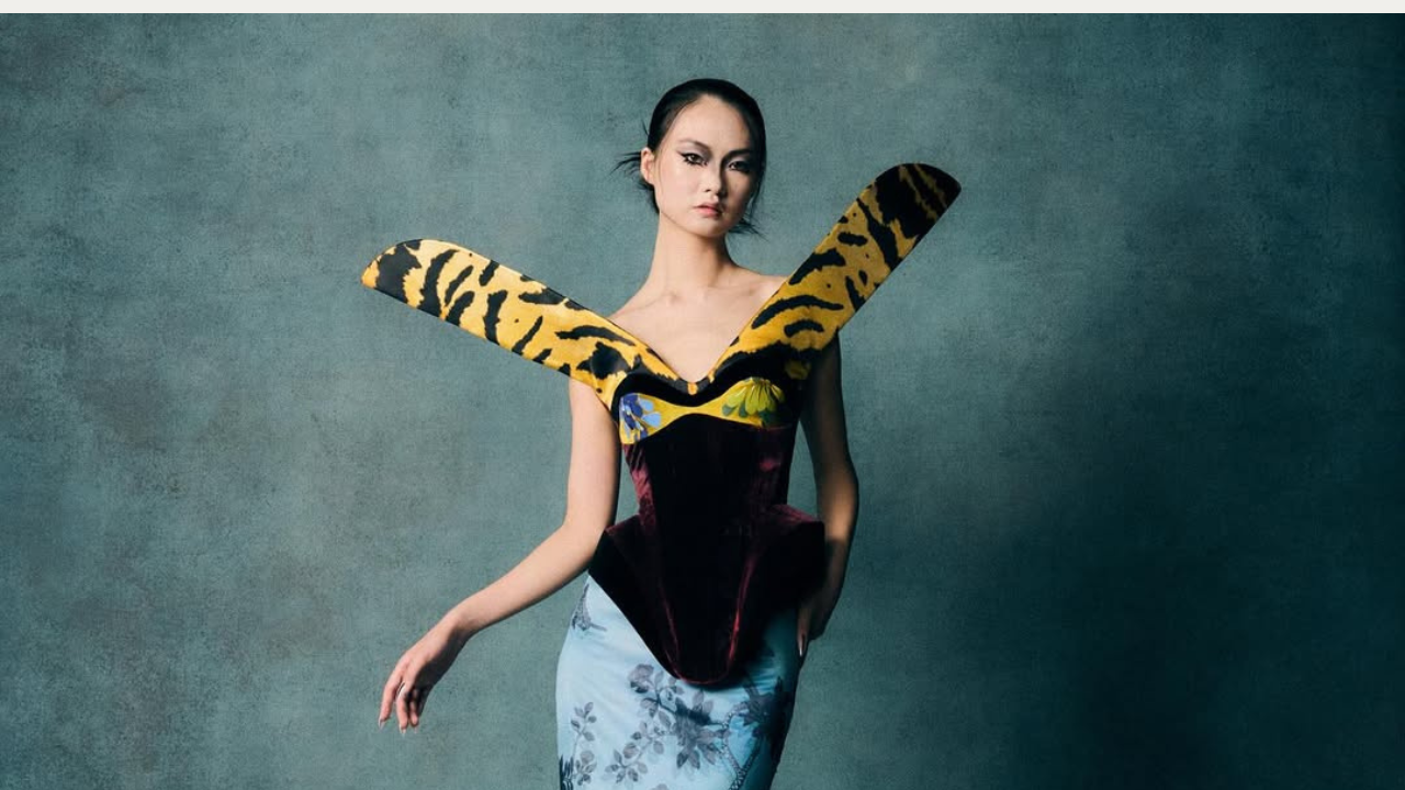 Abertura da London Fashion Week em espetáculo gótico com a coleção The Aviary | Reprodução/Instagram/@harrisreed