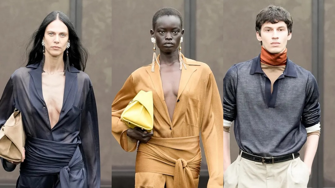 Desfile de Ferragamo no MFW | Reprodução/Instagram/@catwalkats