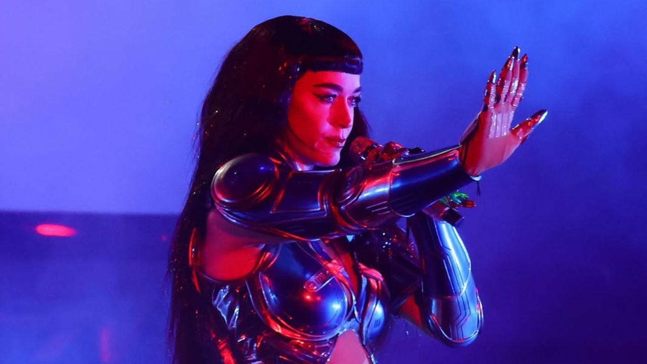 Katy Perry durante apresentação no The Town | Reprodução/ Brazil News / Ag News