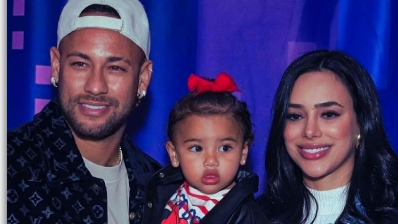 Neymar, Bruna Biancardi e a filha Mavie | Reprodução/Instagram/@brunabiancardi