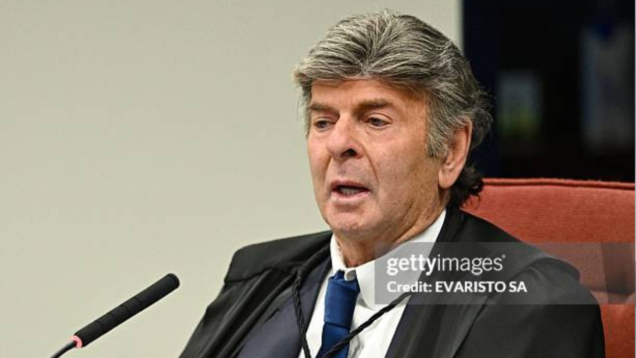 Fux discursa durante a sessão de votação da trama golpista | Reprodução/Evaristo Sá/AFP/Getty Images Embed