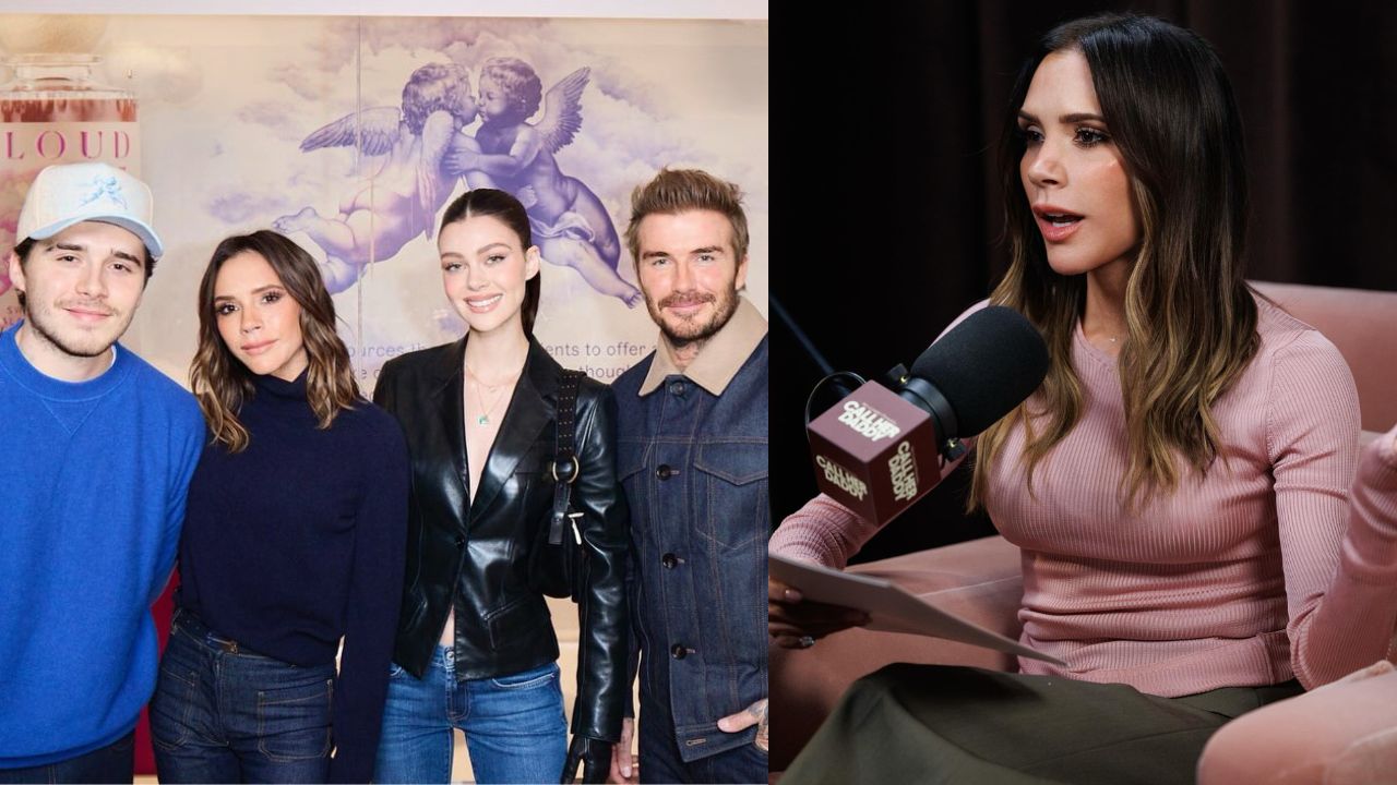 Vitoria e David Beckham juntos de Brooklyn e Nicola Peltz | Reprodução/Instagram/@vitoriabeckham