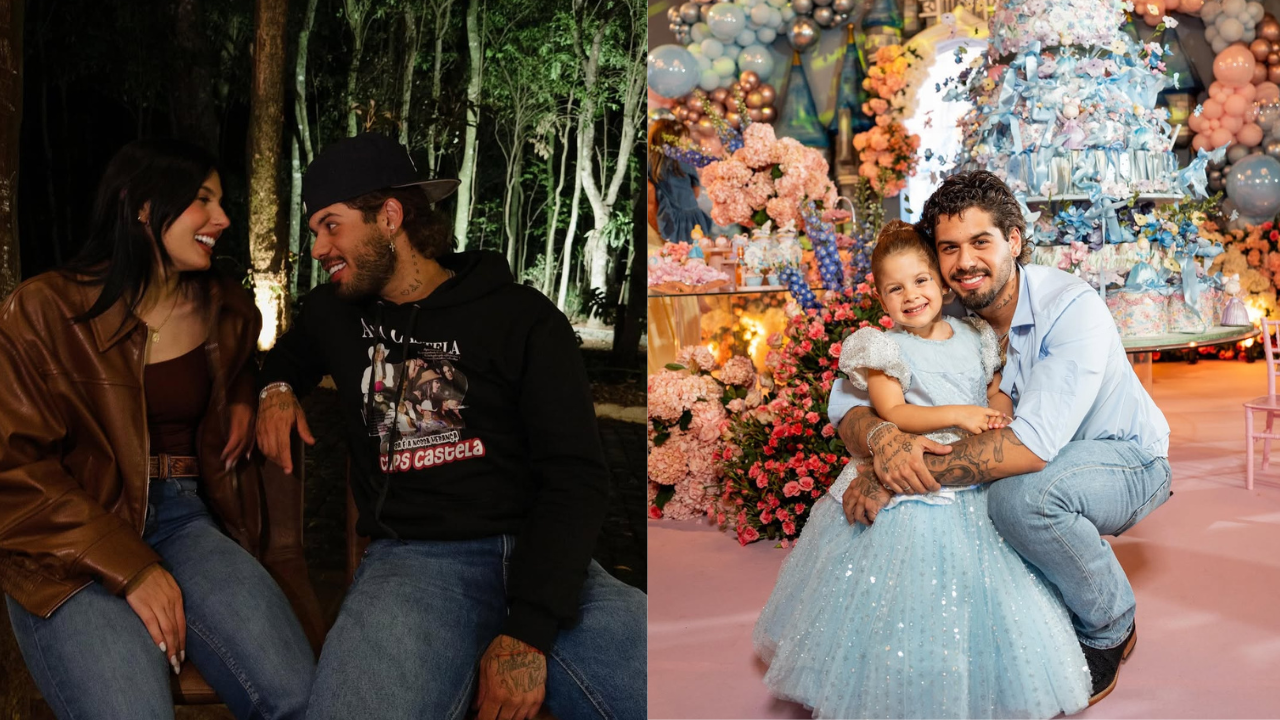 Ana Castela, Zé Felipe e sua filha Maria Flor | Reprodução/Instagram/@zefelipe