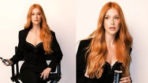 Marina Ruy Barbosa volta às origens ruivas